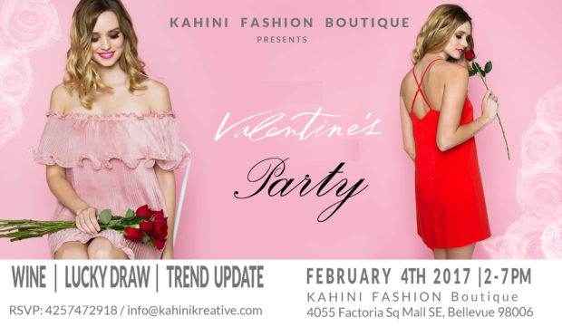 bellevue fashion shopping boutique valentine's day party