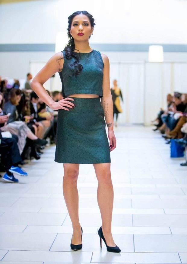 green-brocade-designer-fashion-skirt-set-seattle-boutique online shop
