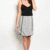 black white knit designer boutique bellevue seattle skirt